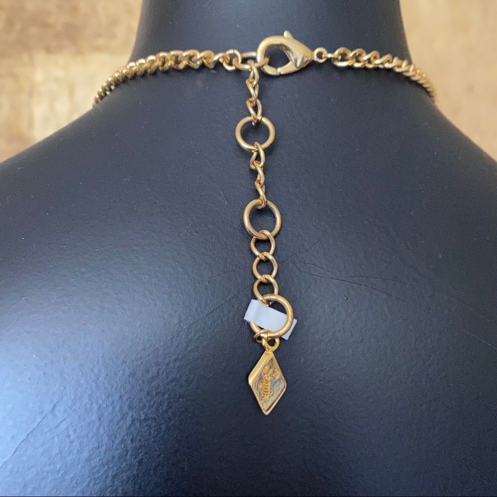 Sequin gold necklace - Picture 3 of 5